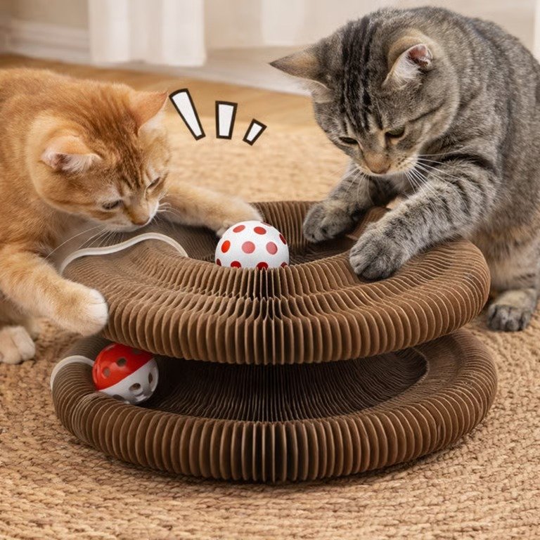 Juguete Interactivo De Carton Para Gatos