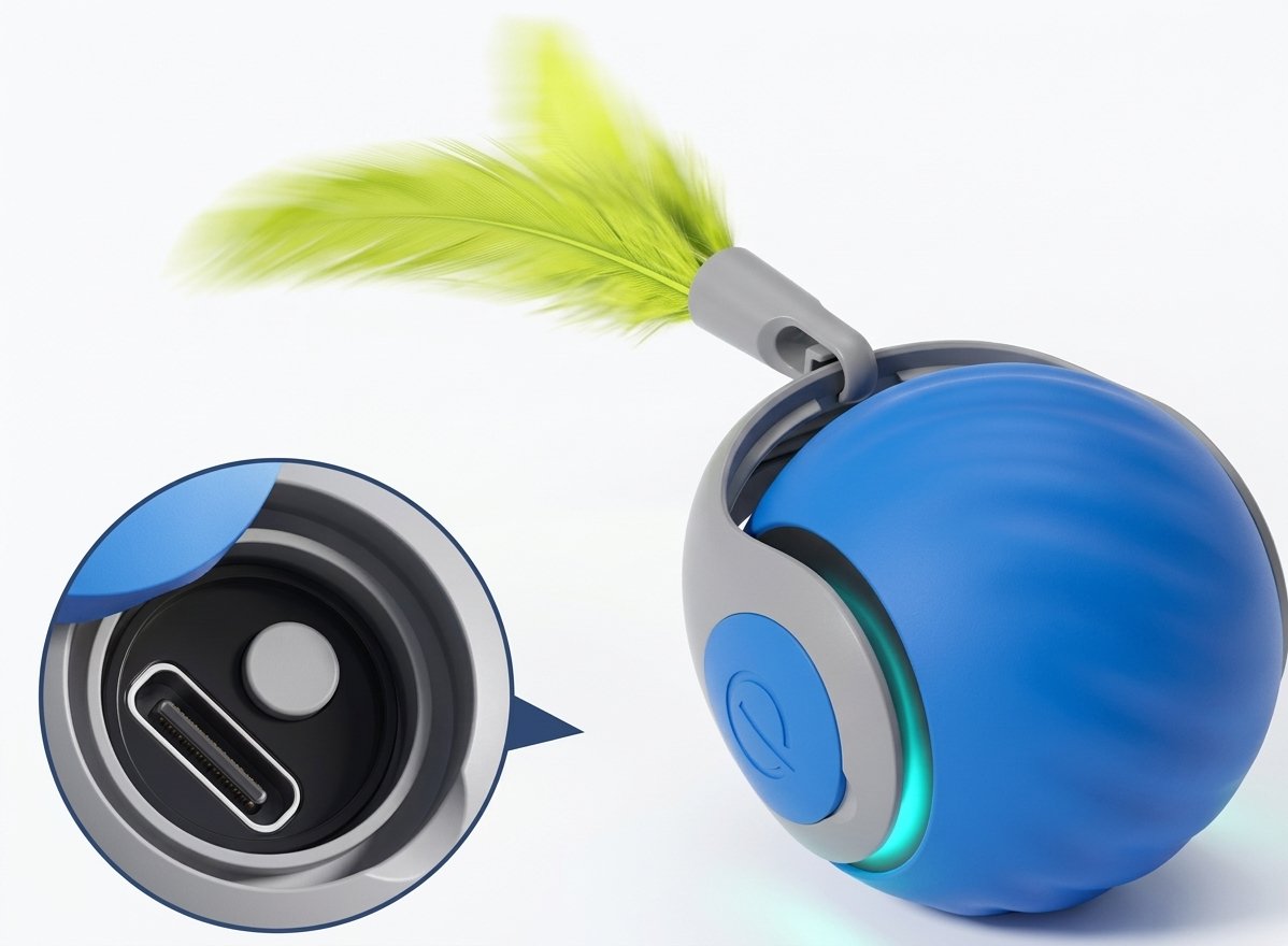 Juguete Interactivo Para Mascota Con Pluma Recargable